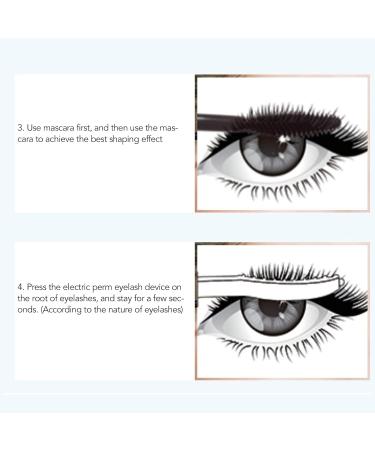 USB Rechargeable Heated Eyelash Curlers 3 Levels Temperature Long Lasting Makeup Tool with Strong Curling for Eyelash 260mAh Battery for 30 Days Usable Time - Buy Online on GoSupps.com