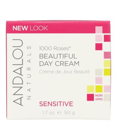 Andalou Naturals 1000 Roses Beautiful Day Cream Sensitive 1.7 oz (50 ml)