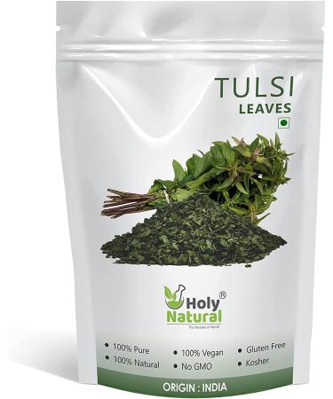 QURA Feuilles de Tulsi 100 g | Reine des herbes | Feuilles de Tulsi s ch es bourgeons de Tulsi s ch s | Feuilles de Tulsi galement appel es basilic sacr (Ocimum tenuiflorum) tulasi et basilic