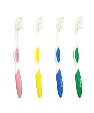 Toothbrush Anti-BAC Keeps The Filament Surface Clean (Expert Care - Soft Bristles) Adult - 4 Count (Pack of 1) 1 Count (Pack of 4) Medium