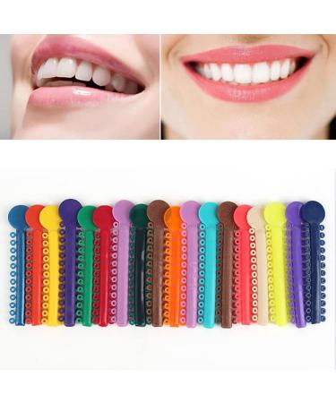 Dental Orthodontic Elastic Ligature Ties - 2080pcs Multi Color Rubber Bands (2 bags of 1040pcs each) - Buy Online on GoSupps.com