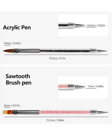 Nail Art Tools Deformable Delicate Nail Art Pen Soft for Woman for Nail Salon - Buy Online on GoSupps.com