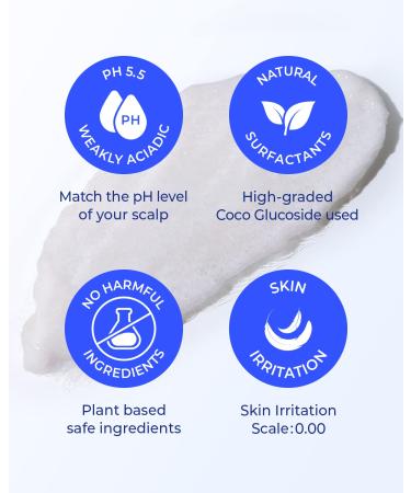 CRAZY SKIN Antarctica Sea Salt Scalp Ice Shampoo | Clarifying & Exfoliating for Healthy Hair Growth | 250ml for Dry Itchy & Oily Scalp - Buy Online on GoSupps.com