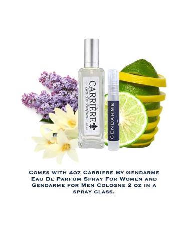 Gendarme Carriere Eau De Parfum Spray For Women 4 oz Eau de Cologne Trial-Size Spray for Men Bundle (Spray Glass + Bottle) 2 Fl Oz (Pack of 2) - Buy Online on GoSupps.com