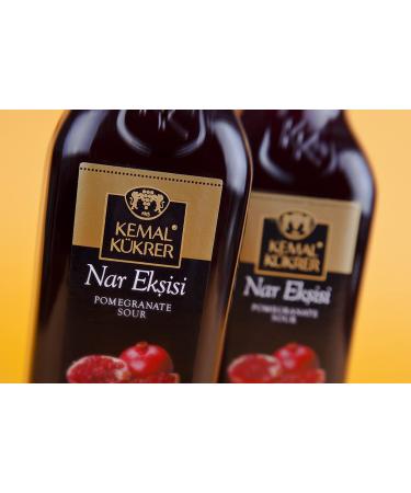 Pomegranate Sour Sauce Molasses by Kemal Kkrer - 8.4 oz (250 ml) | Traditional Turkish Salad Dressing | Rich & Thick Low Sugar | 100% Natural | Product of Turkey | Halal Certified - Buy Online on GoSupps.com