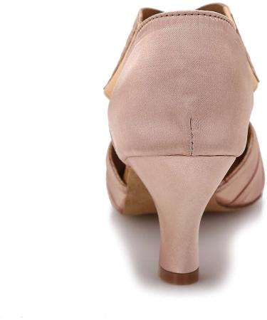 Women's Latin Salsa Dance Shoes 2.5'' Heels YT02 9.5 Nude - Perfect for Ballroom Practice - Buy Online on GoSupps.com