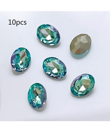 FEIlei 10x/Set Butterfly Nail Rhinestones Square Nail Charms DIY Hearts Nail Art Charms - Buy Online on GoSupps.com