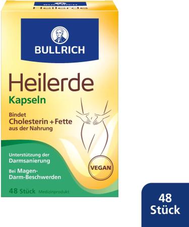 Bullrich Heil Earth Capsules | Vegan Gastrointestinal Relief | Bind Cholesterol & Fats | 48 Pieces (2-Pack) - Buy Online on GoSupps.com