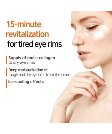 PETITFEE Collagen & Co Q10 Hydrogel Eye Patch - 60 pcs (30 pairs) | Wrinkle Moisturizing | Korean Cosmetics - Buy Online on GoSupps.com