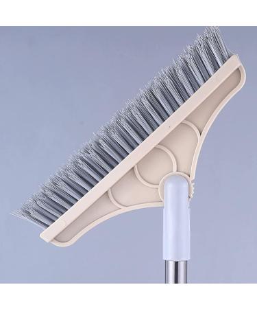 Shower Scrubber Floor Scrub Brush 2 in 1 44.09inch 120 Rotary Detachable Water Scraper Scrubber Cleaning Brushes for Bathroom Toilet Kitchen Khaki - Buy Online on GoSupps.com