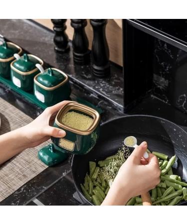 Condiment dispenser seasoning box seasoning box kitchen tank salt monosodium glutamate condiment pots bottle combination container single spice pots - Buy Online on GoSupps.com