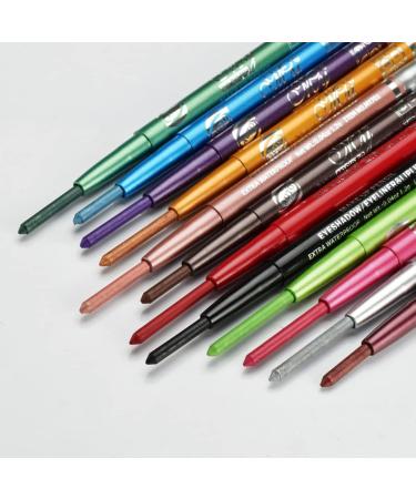 Angoily 24 Pcs Eyeliner Metallic Eyeshadow Stick Waterproof Eye Shadow Pen Eye Shadow Pencil Miss Set - Buy Online on GoSupps.com