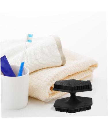 DOITOOL Face Brush Pores Cleaner Oily Skin Face Scrub Scrubber Face Wash Brush Face Cleansing Brush for Blackhead Double Head Cleaning Brush Makeup Brush Beard Brush Washbasin 6.50X6.50X4.00CM Black - Buy Online on GoSupps.com