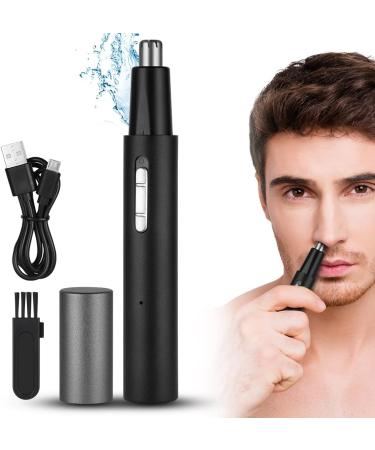 Uraqt Waterproof Nose Hair Trimmer for Men & Women - Dual Blade Ear & Nose Hair Remover (Black) - Precision Grooming Tool - Buy Online on GoSupps.com