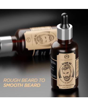 The Man Company Advanced Beard Growth Oil for Men with Argan & Geranium Nourishes and Strengthens Beard for Faster Growth for Beard Softness Shine & Patchy Beard 30 ml - Buy Online on GoSupps.com