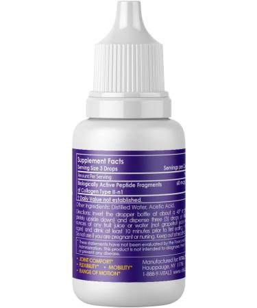 Vital 3 Joint Solution: Clinically Proven Liquid Knee Relief Supplement - Supports Joint Flexibility and Mobility - 1 Bottle - Buy Online on GoSupps.com
