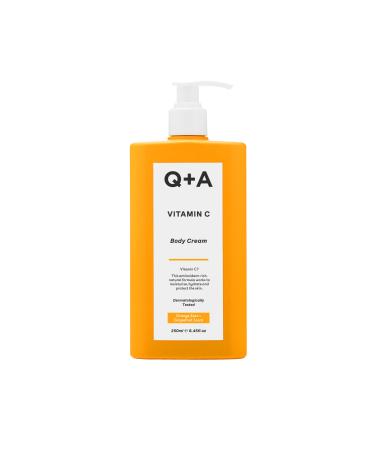 Q+A Vitamin C Body Cream with ingredients that promote moisturisation by mirroring the makeup of your skin brighten skin even out skin tone and boost collagen 250ml