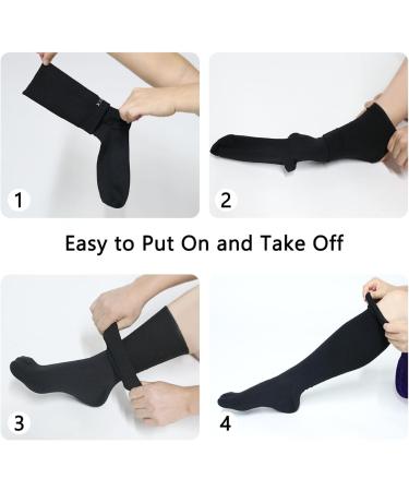 3 Pairs Compression Stockings for Women - Blood Circulation Support Oversize & Wide Calf 20-30 mmHg Knee Socks XXL 3XL 4XL - Buy Online on GoSupps.com