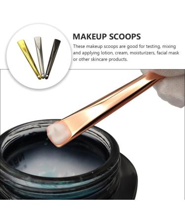 Hemoton 3pcs Mask Tools Makeup Spatula Skincare Spatula Face Tools Mini Cosmetic Spatula Cream Zinc Alloy 7x1.2cm Assorted Color - Buy Online on GoSupps.com