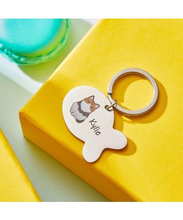 Personalized Engraved Cat Collar - Stainless Steel Name & Phone Number - Select from 10 Designs - Call My Mom I'm Very Scared Statement - Ideal Gift for Cat Lovers - Buy Online on GoSupps.com