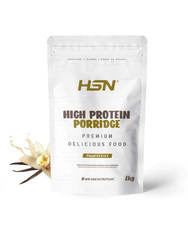 HSN Protein Porridge Oats | Vegetarian | Quick and Easy to Make | With Whey Protein | Vanilla Flavour, 1 Kg