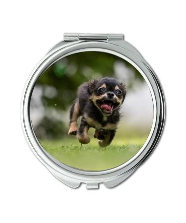 YENDOSTEEN Mirror Travel Mirror Dog Action Sweet Animal Dog Plays Pet Photography pocket mirror portable mirror