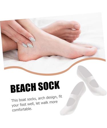 MERRYHAPY 1 Pair Silicone Arch Plantar Socks Beach Socks Moisturizing Socks Heel Sleeves Cracked Protector Sock Arch Socks Spa Socks Feet Moisturizer Socks Silicone Boat Sock White - Buy Online on GoSupps.com