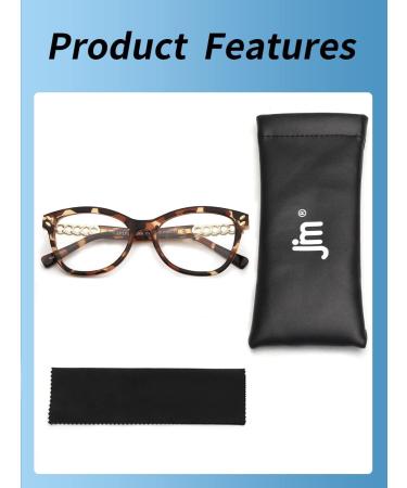 Buy JM Progressive Multifocus Cat Eye Reading Glasses for Women - Blue Light Blocking Tortoise +2.0 - International Shipping Available - Buy Online on GoSupps.com
