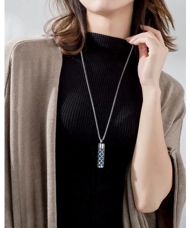 JEAN SMILE Essential Oil Necklace for Women - Aromatherapy Pendant 316L Stainless Steel Diffuser Jewelry Gift for Men & Women - Perfect for Christmas & Birthdays - Buy Online on GoSupps.com