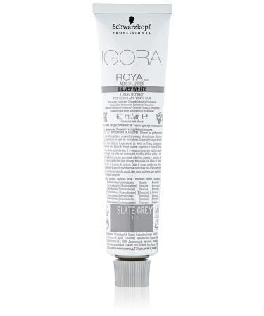 Schwarzkopf Igora Absolutes Silverwhite Slate Grey 1 pack (1 x 60 ml) Slate Grey 60 ml (1 pack) - Buy Online on GoSupps.com