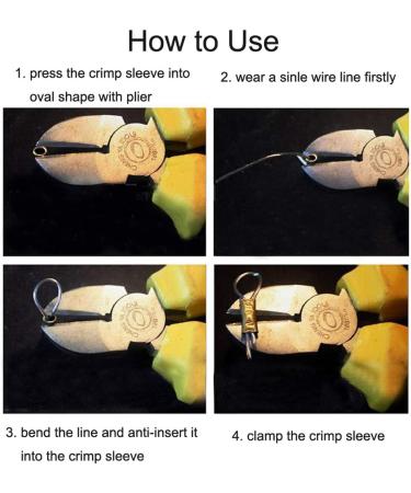 JSHANMEI Copper Tube Crimp Sleeves 1.3mm - 100pcs | Fishing Line Leader Rigging & Wire Rope Connector - Buy Online on GoSupps.com