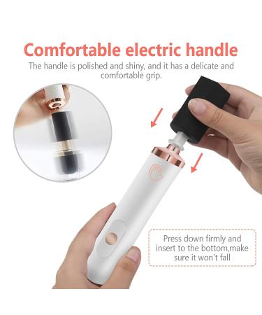 Portable Electric Glue Shaker for Eyelash Extensions and Nail Lacquer - White | Includes 2 Connectors and 6 Caliber Sizes | Liquid Mixer for Eyelash Glue and Nail Polish - Buy Online on GoSupps.com