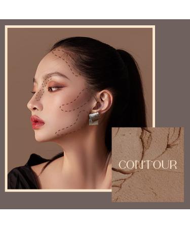 3-in-1 Highlighter, Contour & Blush Makeup Palette Set - Matte Shimmer Glow Illuminator Powder for Face Contouring and Silky Bronzer Effect - Compact and Brilliant Finish - 2 Pack with Brush - Buy Online on GoSupps.com