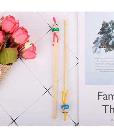 10 Count Wooden Bamboo Ear Cleaner Ear Pick Cute Chinese for Doll Wood Ear Pick Ear Wax Remover Cleaning Tool for Ear Ca Ear Cleaner - Buy Online on GoSupps.com