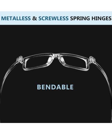 Eyekepper Oversize Reading Glasses - 6 Pack Screwless Spring Hinges for Wide Face +1.50 | Stylish & Comfortable Readers in Mixed Colors - Buy Online on GoSupps.com