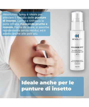  HEVOLUTA Hevolurosis Spray 100ml with Refill Soothing & Refreshing Relief for Sensitive Skin Acne Sunburn & Insect Bites with Hypochlorous Acid Moisturizer (Spray+Refill) - Buy Online on GoSupps.com