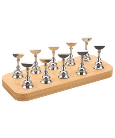 FOMIYES 1 Set Nail Stand for Press On Nails Display Nail Tips Practice Stands Magnetic Fake Nail Holder for Painting Nails Practices Acrylic Nail Art Kit Accessories
