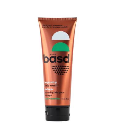 basd Natural Body Wash  Invigorating Mint | Organic & Moisturizing Ingredients  Vegan  Hypoallergenic  8 Ounce Tube