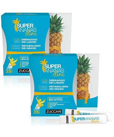 ZUCCARI Super Pineapple Slim 2 boxes of 250 ml Sugar