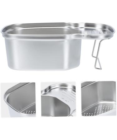 CIYODO 1pc Drain Basket Storage Baskets Hamper Fruit Washing Basket Sink Storage Rack Vegetable Corner 22X13CM - Buy Online on GoSupps.com