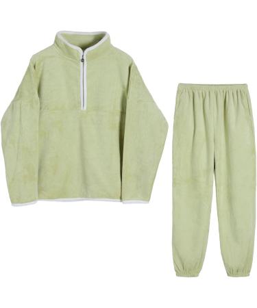 Women's Two-Part Hooded Jogging Suit Set - Stylish & Comfortable Sportswear for Leisure & Training - XL Green - Buy Online on GoSupps.com