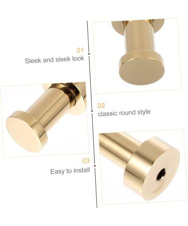 Alipis 4 Pcs Bathroom Towel Hook Black Hooks for Hanging Multifunctional Brass Wall Hooks Clothing Indoor 3X1.8X1.8CMx2pcs Goldenx2pcs - Buy Online on GoSupps.com