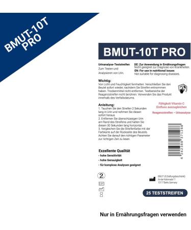 25x 10-in-1 Urine Health Test Strips - Glucose & Ketone Indicators for Home Nutrition Analysis - International Shipping - Buy Online on GoSupps.com