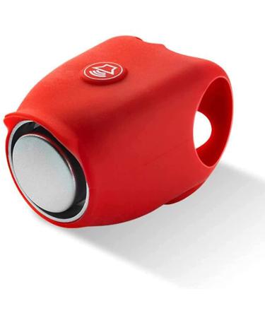 Electric Bike Horn,120dB Bicycle Bell, Super Loud Bike Bells, Waterproof 6 Sound Modes for Adults & Kids Bikes, Warning Horns,Bike Accessories Red B