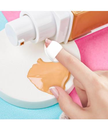 Sibba 2-Piece Loose Powder Puffs with Finger Holder - Soft Makeup Setting Triangle Face Cushion for Beauty Blender - Portable Cosmetics Sponge for Foundation - Small Head Storage Brush Included - Buy Online on GoSupps.com