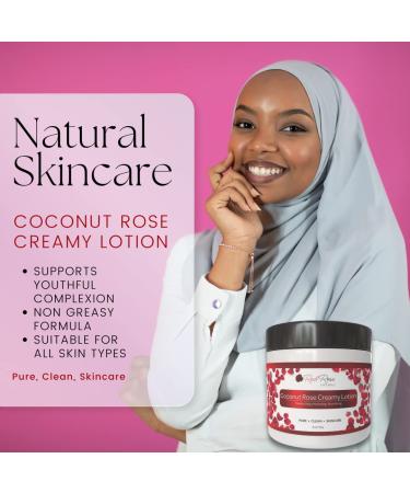 Coconut Rose Fragrance Lotion - Ultra Moisturizer for Dry Skin Face Body & Hands - 4 oz Softens & Hydrates - Buy Online on GoSupps.com