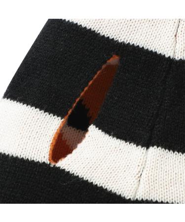 Round Neck Dog Sweater - Cute & Warm Soft Pet Clothes for Small Dogs | Black L (82W928) - Shop Now! - Buy Online on GoSupps.com