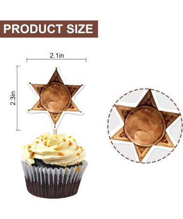 25PCS Cowboy Cake Topper Cartoon Cupcake Topper Happy Birthday Cake Toppers for Boys Girls Teens Adults Cute Anime Happy Birthday Party Supplies - Buy Online on GoSupps.com