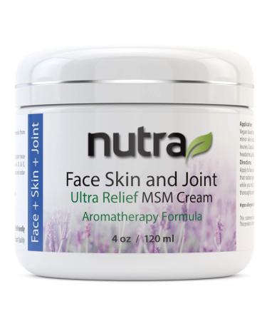 Face Skin & Joint Ultra Relief Cream Nutra Health 4 oz (120ml) Jar