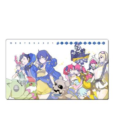 New Mlikemat Anime Digimon Story Playmat Trading Card Game Mat DTCG Play Mat & Card Zones + Free Bag